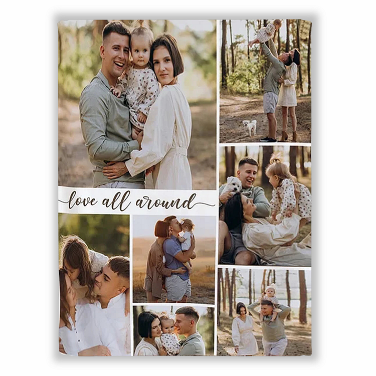 BlanketCute-Personalized Family Blanket with Your Memorial Photo | 04