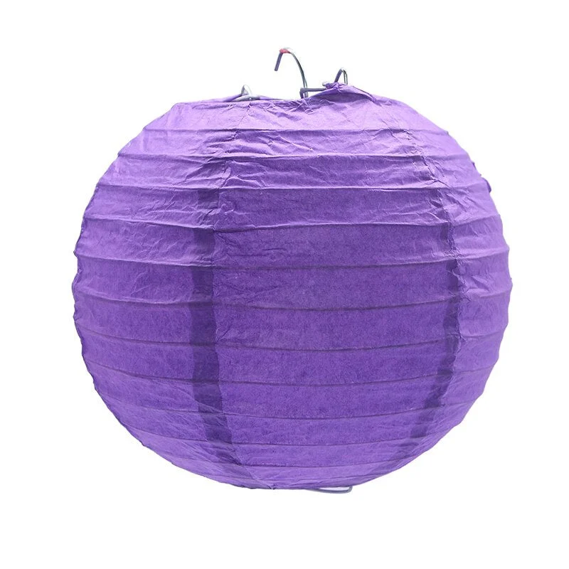 1Pc 4-12inch Round Chinese Paper Lanterns Hanging Lantern Ball for Wedding Birthday Party Decoration Supplies Baby Shower Favors