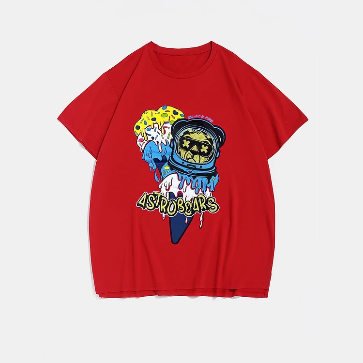 Plus Size Red Astrobears T-Shirt