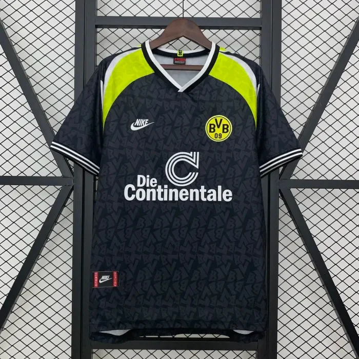 Retro1995-1996 Borussia Dortmund Away Black Soccer Jersey