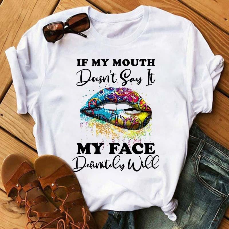 Women Tops Print Short-sleeved T-shirt-3