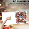 (US Only)6PCS DIY Merry Christmas Diamond Art Greeting Cards Congratulations Cards & Gift