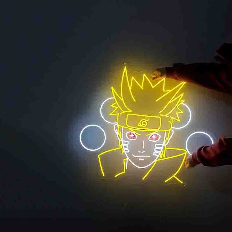 Naruto Neon Sign Akatsuki Neon Sign Anime Neon Sign Custom Custom neon Sign Neon Sign Bedroom Halloween Decor Indoor