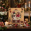 (20x20cm)mas Snow Globe DIY Pearl Painting Art With Inner Wooden Framed Kit