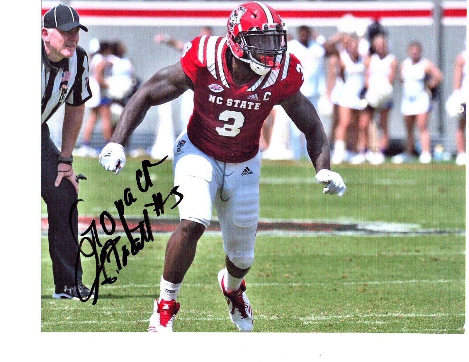 Germaine Pratt NC State Wolfpack signed autographed 8x10 football Photo Poster painting f