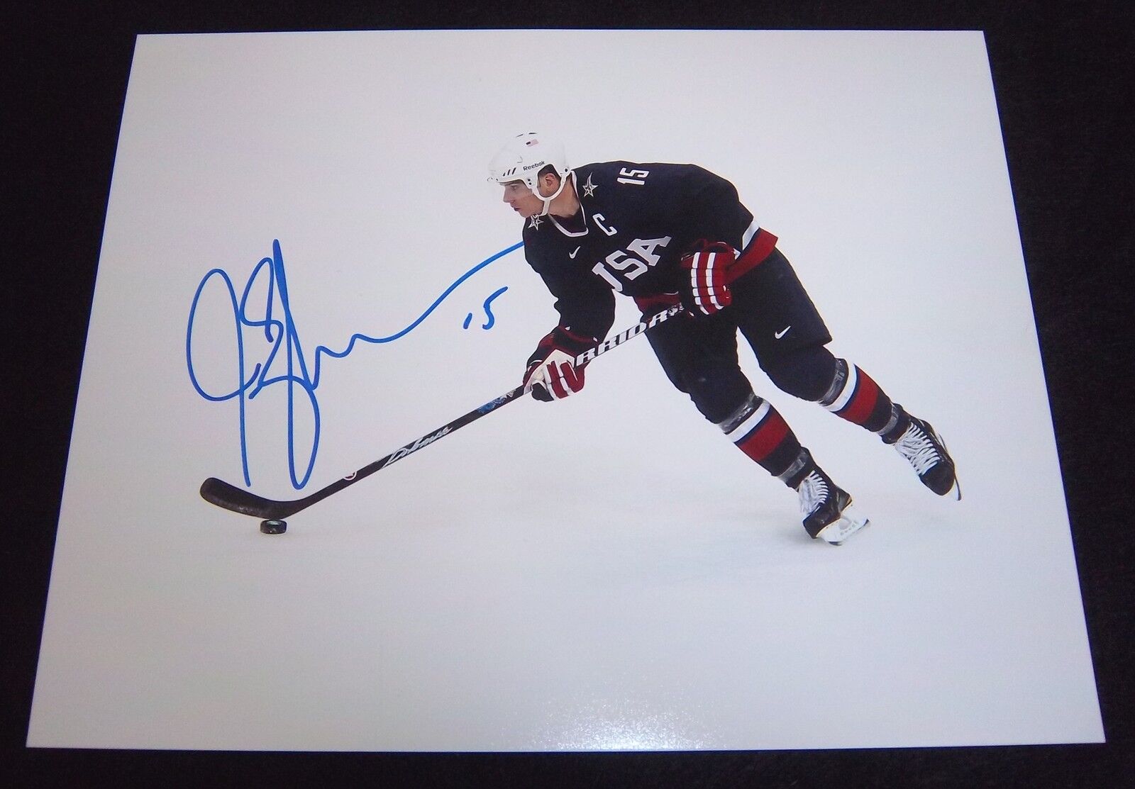 New Jersey Devils Jamie Langenbrunner Signed Autographed 8x10 Photo Poster painting USA A