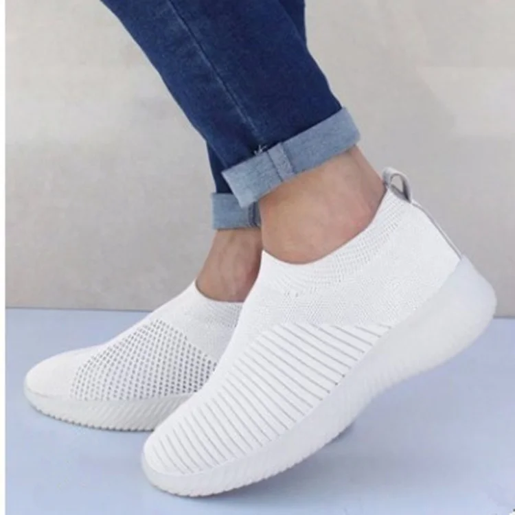 Yyvonne Women's Shoes Large Size 2025 Wish Explosion Of Flying Socks Shoes Elastic Cloth Explosion