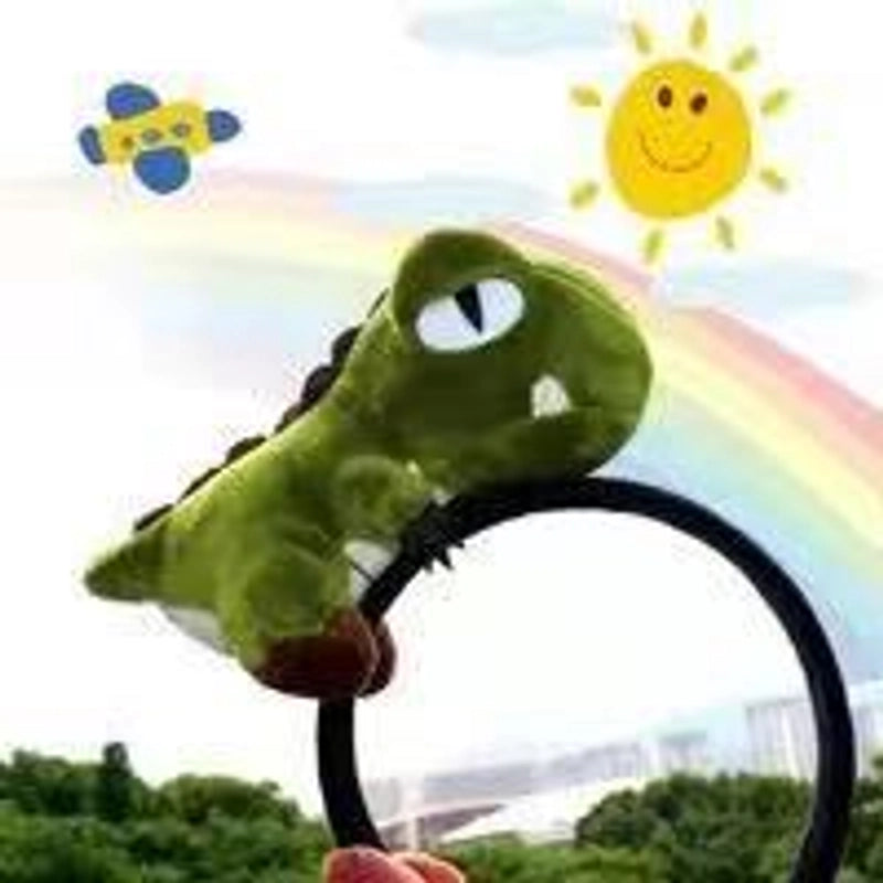 Korean Style Internet Celebrant Cartoon Animal Headband Small Dinosaur Yellow Fish Shark Scream Duck Headband Cute Funny Headband