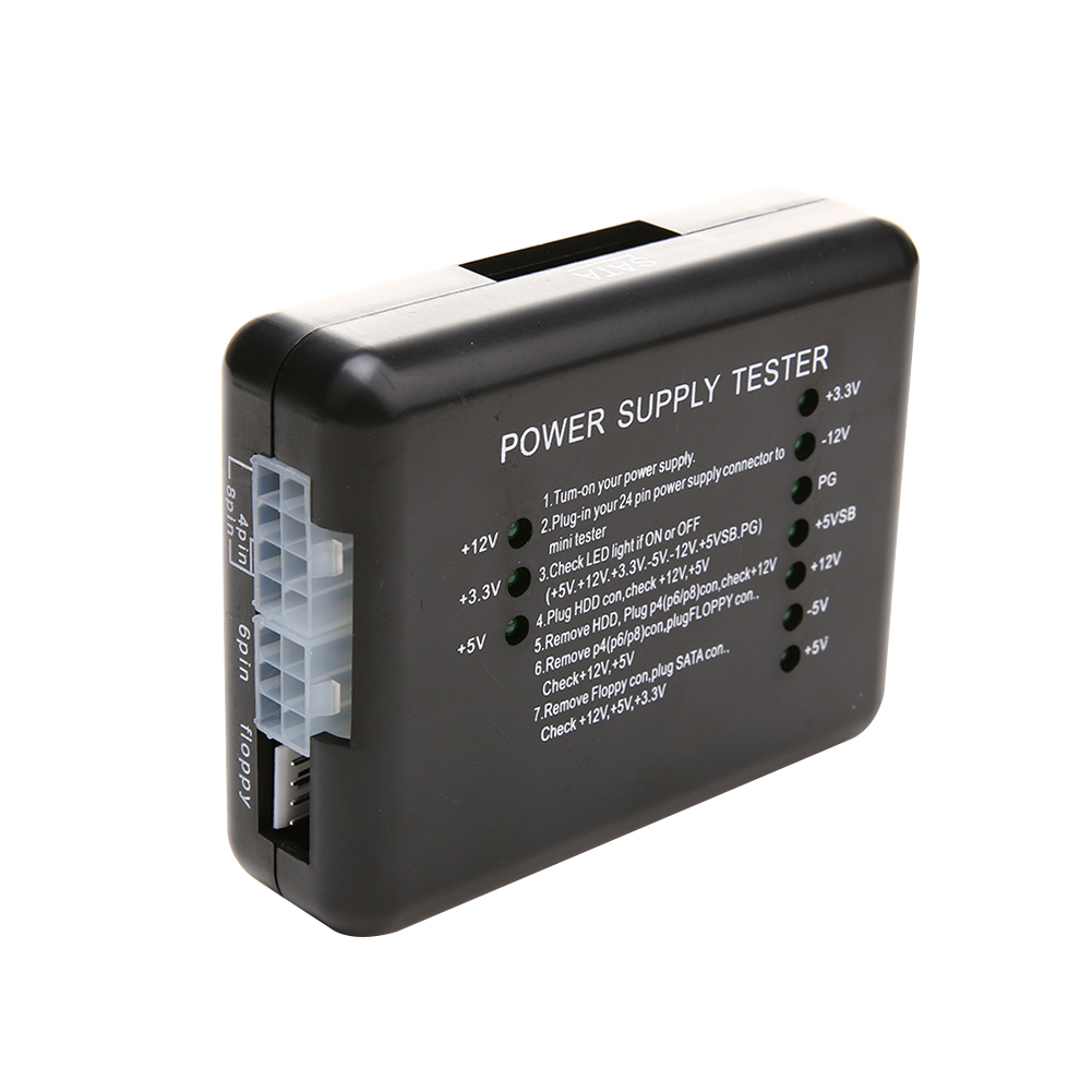 

PC Power Supply Tester with 20/24 Pin SATA HDD Connectors, 501 Original