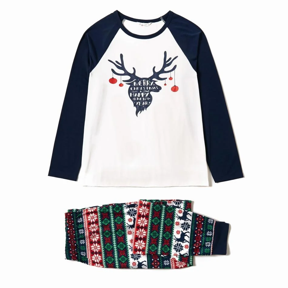 Mosaic Family Matching Reindeer Christmas Pajamas Sets