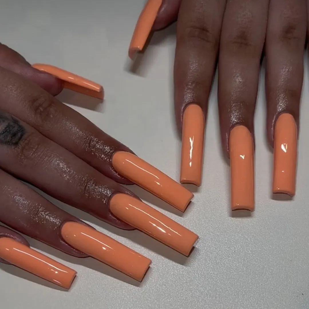 Churchf Churchf Pieces Of Fake Nails Wearing Nail Nail Patch Finished Product Can Be Removable Solid Color Ballet Nail Can Be Removable