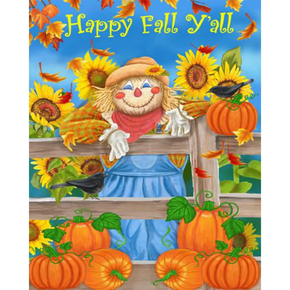 DIY Paint By Number 40*50cm - Scarecrow In The Sunflowers