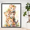 Diamond Painting -DIY Round Partial AB Drill Cat Jenga(45x55cm)