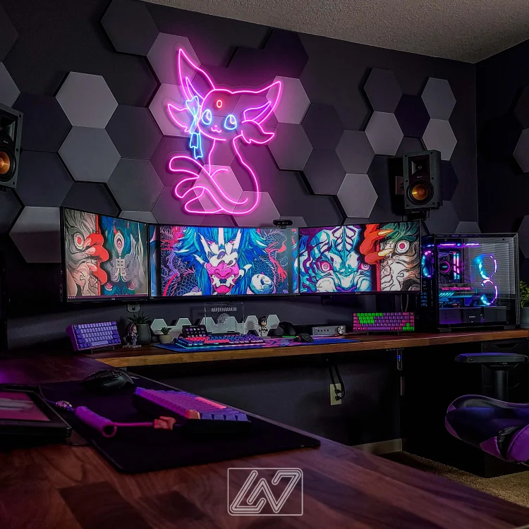 Anime Character LED Neon Sign Anime Wall Art Anime Cartoon Character Game Room Light Personalized Gifts Kids Room Decor Japanese Neon Sign