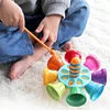 Colorful Percussion Rattle Hand Bell Children's Musical Instrument Toys Children's Baby Early Education Music Toys
