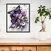 Purple Butterfly-11CT Counted Cross Stitch 40*50cm/15.75*19.69in