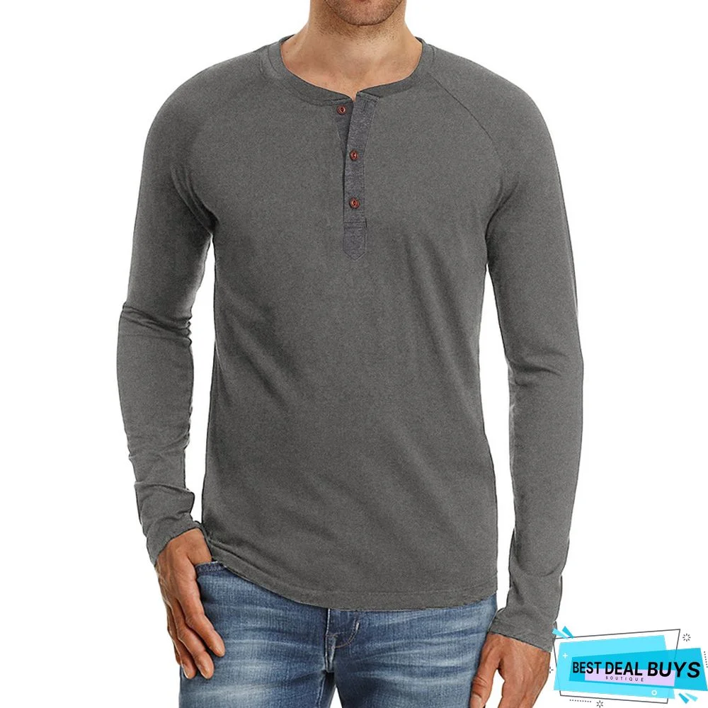 Men's Wear Long Sleeve T-Shirt Round Neck Bottoming Shirt