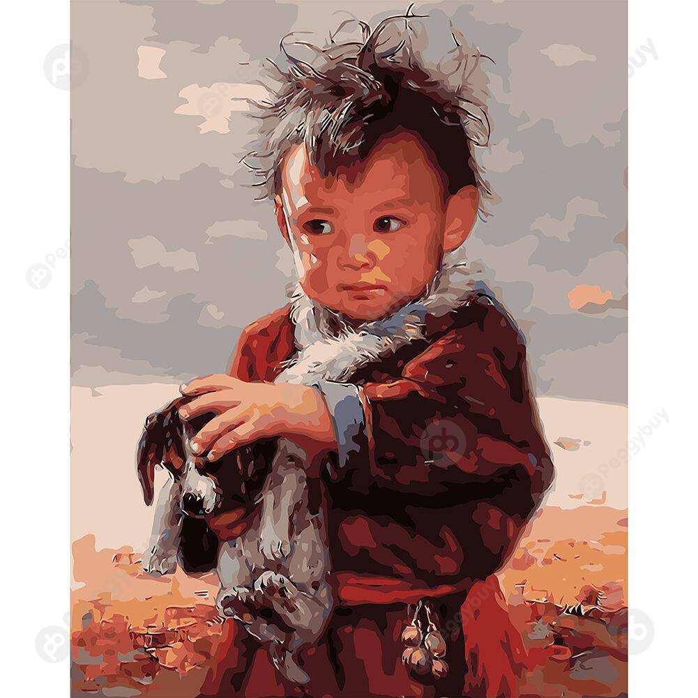 

40*50CM Paint By Numbers-Child, 501 Original