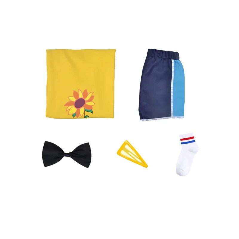 [Wetrose]  In Stock Ohto Ai Cosplay Costume WONDER EGG PRIORITY Anime Daily Outfit Hoodie Sunflower Cheap