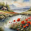 Outdoor Scenery-11CT Stamped Cross Stitch 45*45cm/17.72*17.72in