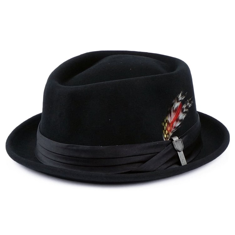 Tienda Brixton Hats Stout Wool Felt Pork Pie Hat - Black