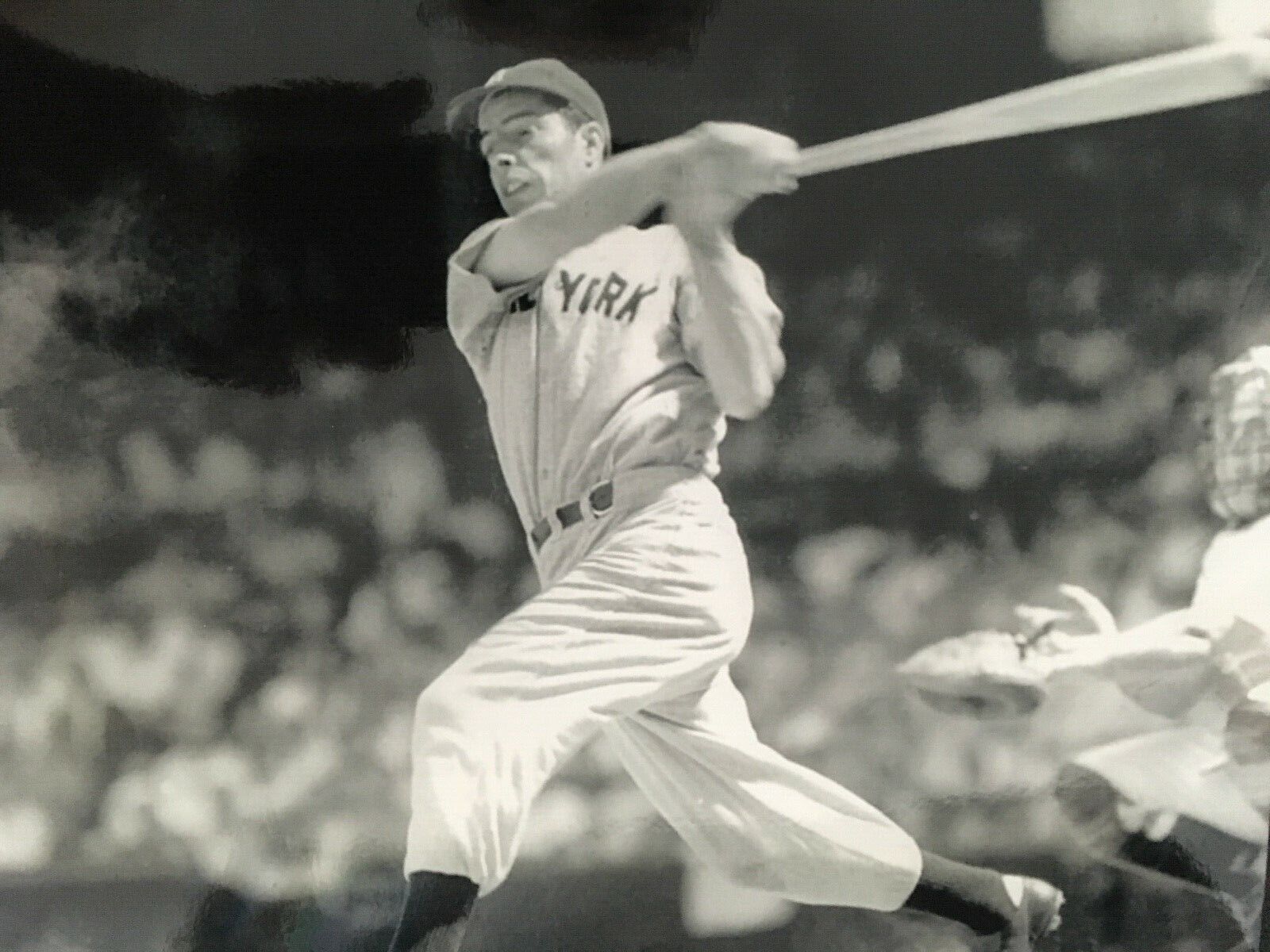 JOE DIMAGGIO - LEGENDARY BASEBALL PLAYER - EXCELLENT UNSIGNED Photo Poster paintingGRAPH