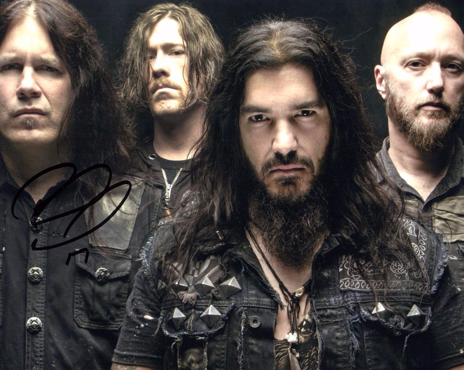 GFA Machine Head Guitarist * PHIL DEMMEL * Signed Autograph 8x10 Photo Poster painting AD5 COA