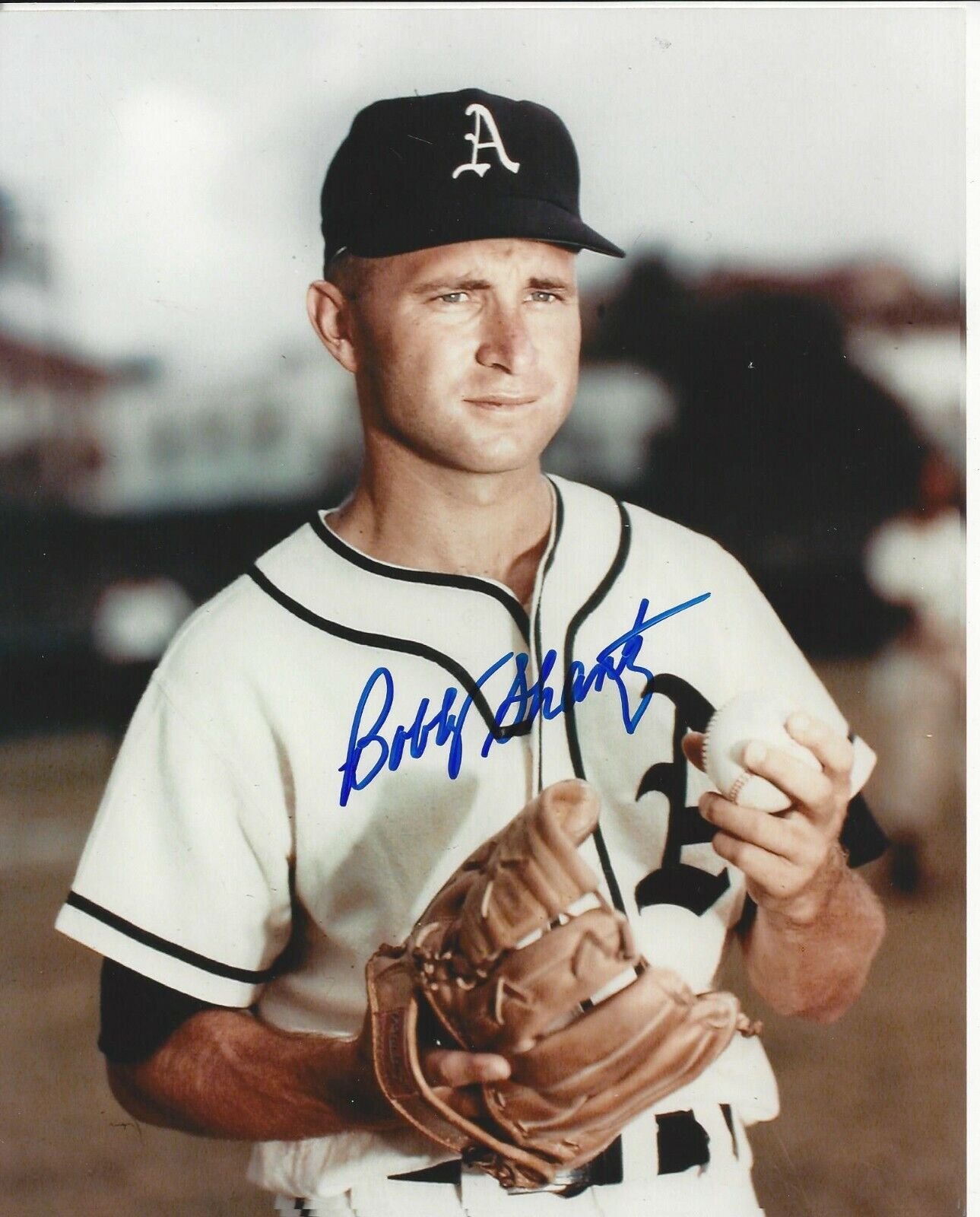 Bobby Shantz autographed 8x10 Philadelphia Athletics#S588