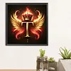 >SALE<5D DIY Full Round Drill Diamond Painting Letter T Kit Home Decor Craft 30x30cm