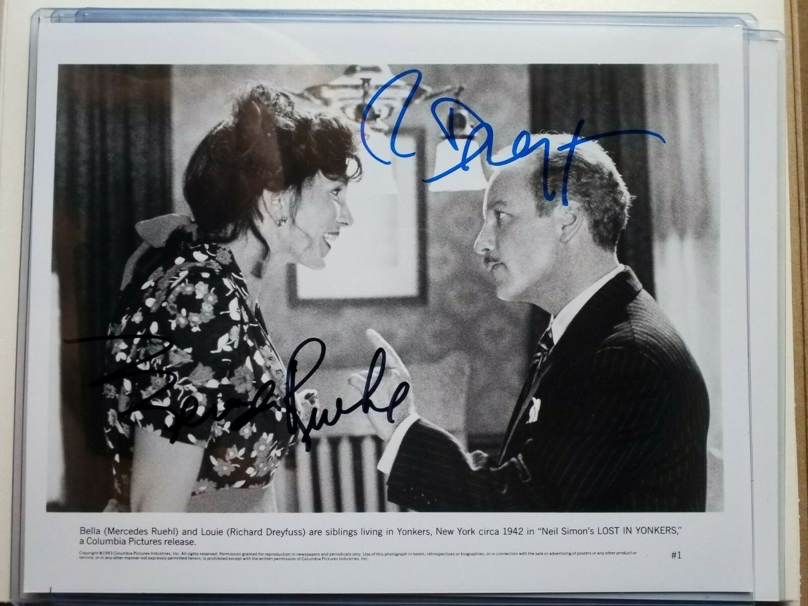 RICHARD DREYFUSS & MERCEDES RUEHL Signed AUTOGRAPH 8 x 10 Photo Poster painting Jaws