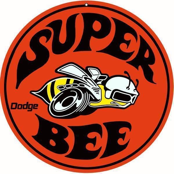 30*30cm - Dodge Super Bee - Round Tin Signs/Wooden Signs