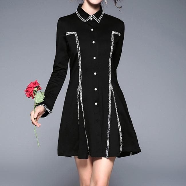 Black Gothic Midnight Dress SP179007