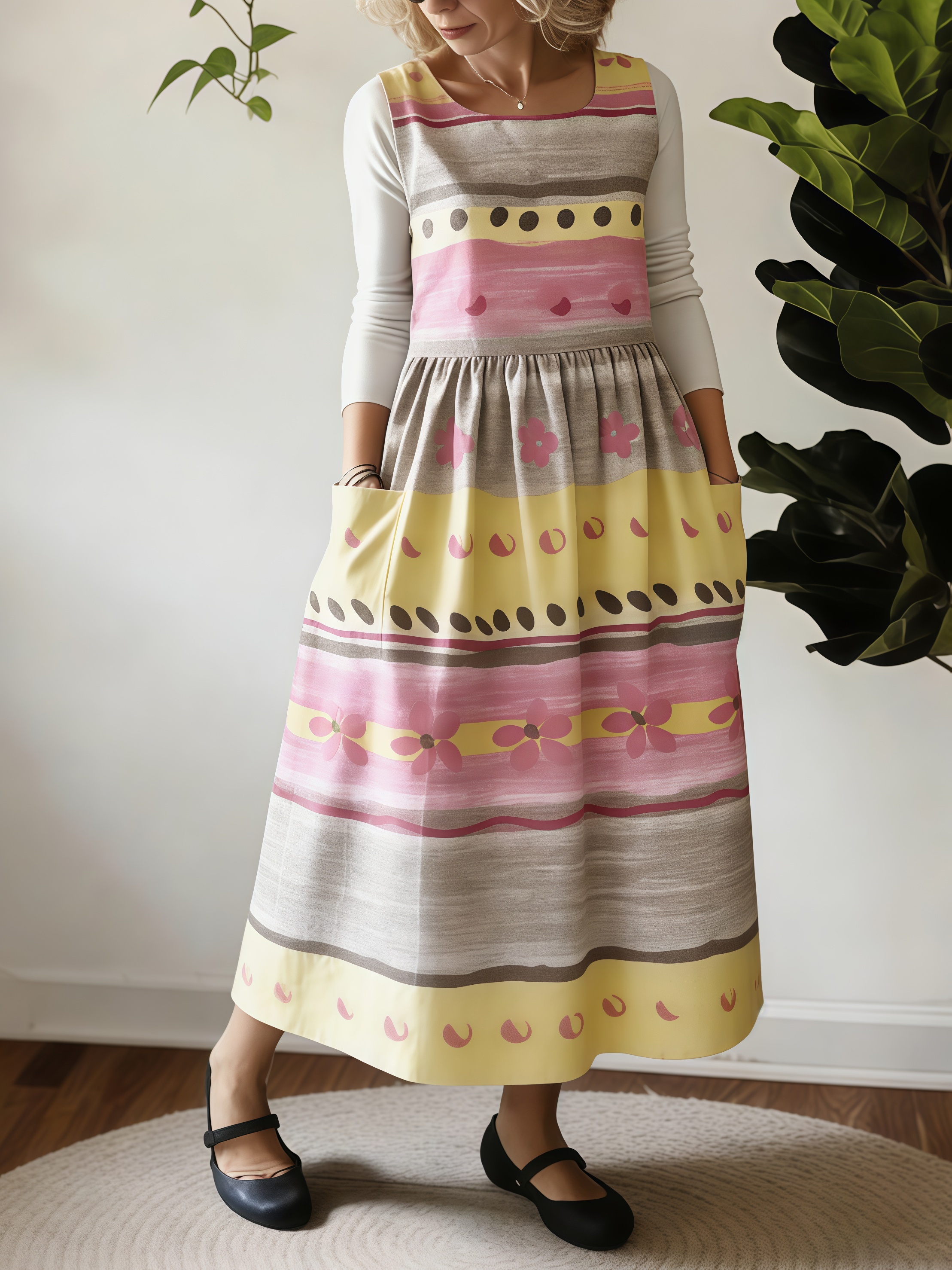 Rainbow Stripe Vibrant Apron