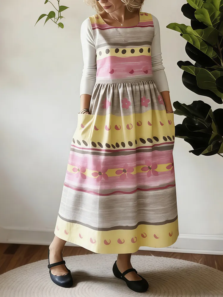 Rainbow Stripe Vibrant Apron