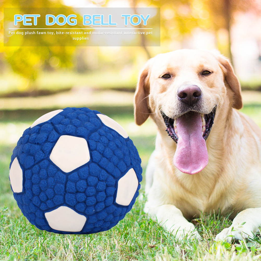 

Pet Soft Latex Squeak Sound Molar Ball Dog Interactive Playing Chew Toys, 501 Original