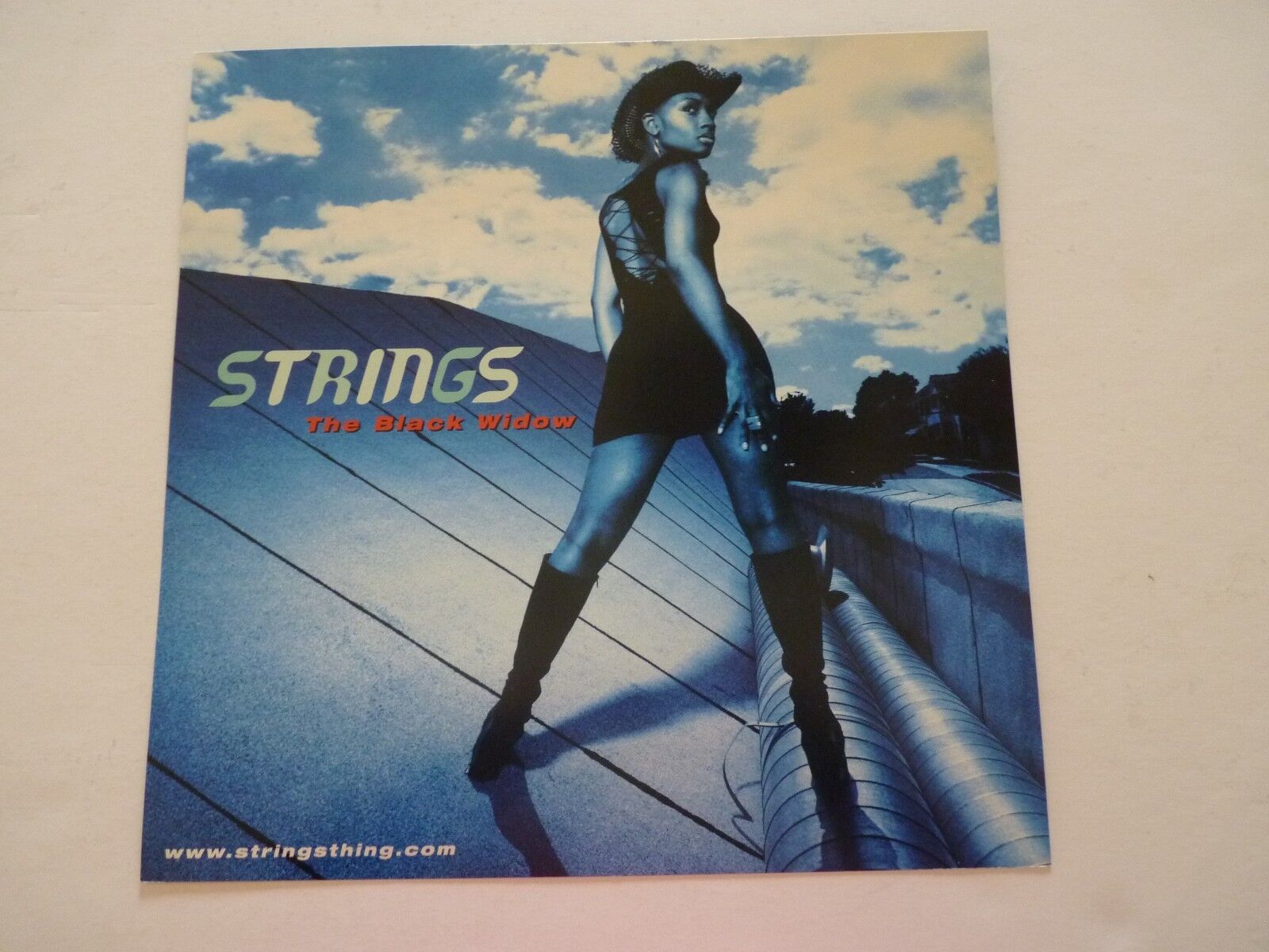 Strings The Black Widow LP Record Photo Poster painting Flat 12X12 Poster