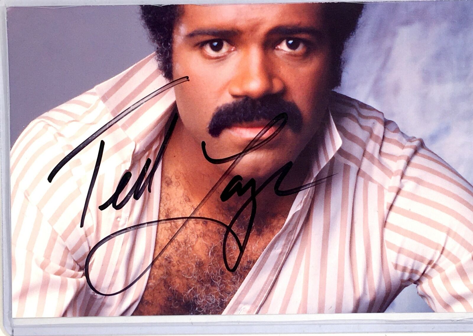 Ted Lange Signed 4x6 Photo Poster painting Love Boat Bartender Autograph Auto