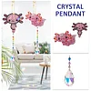 2pcs DIY Diamond Painting Suncatcher Kits Double Side Home Garden Decoration (Salamander)