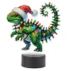 Acryl Weihnachten Dinosaurier doppelseitig - 5d DIY Bastellampe