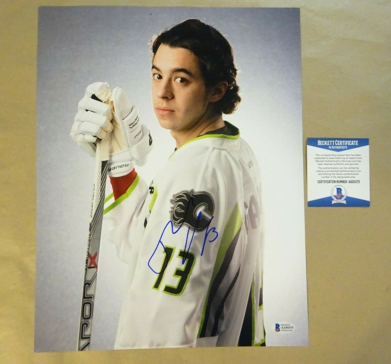 Autographed JOHNNY GAUDREAU Signed 11x14