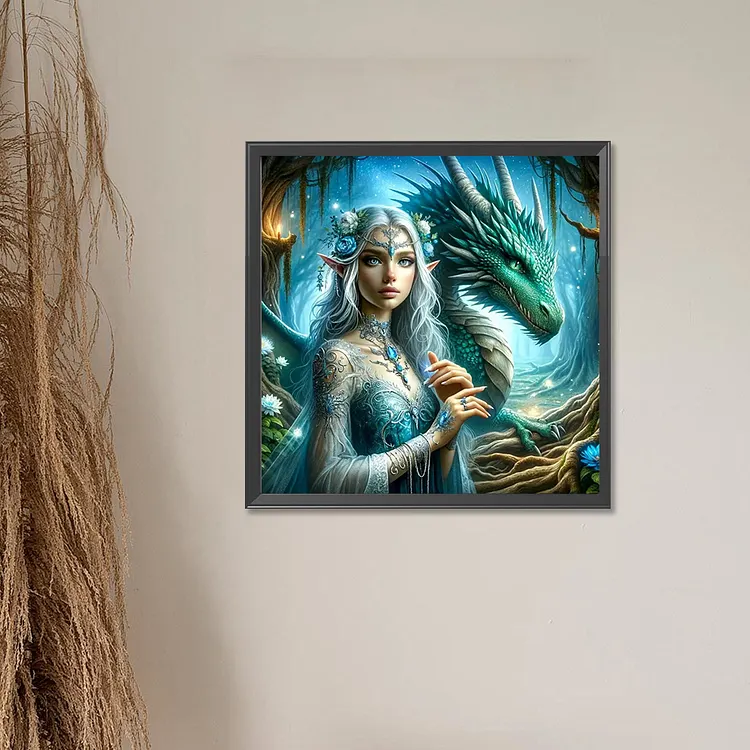 GDYEEH 5D Diamond Painting Kit, Fairy Girl Round Drill, 12x16 Inch Full Drill - View #12