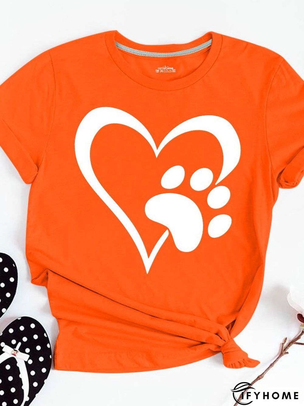 Short Sleeve Casual Crew Neck T-shirt | IFYHOME