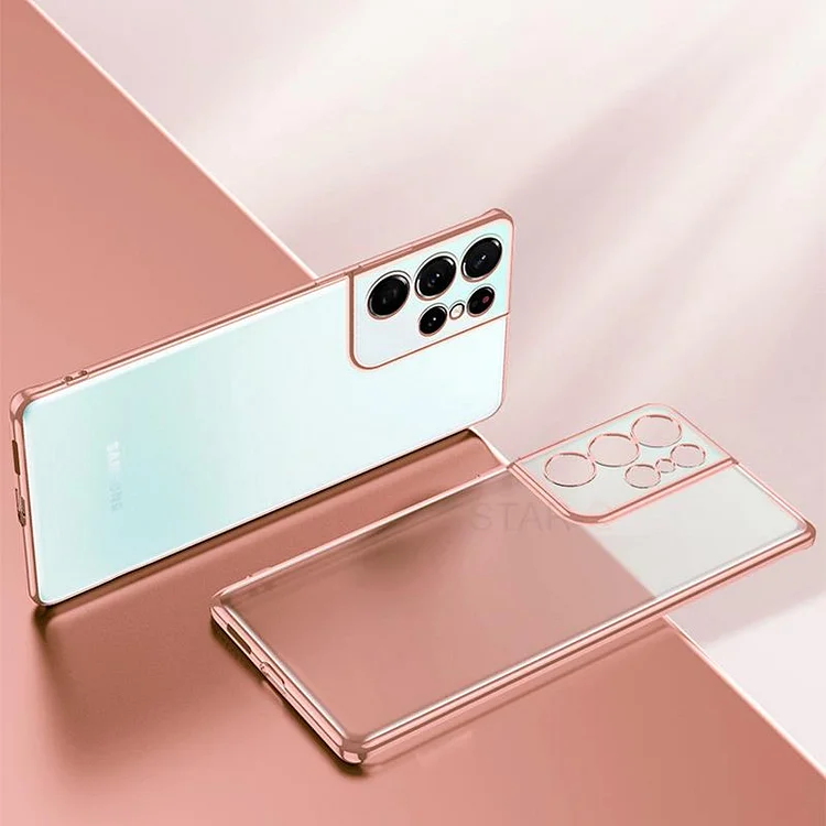 Luxury Transparent Plating Case For Samsung Galaxy A14 A34 A54 A23 A13 A53 A33 4g 5g 2023 Silicone Back Cover A 14 54 34 13 53
