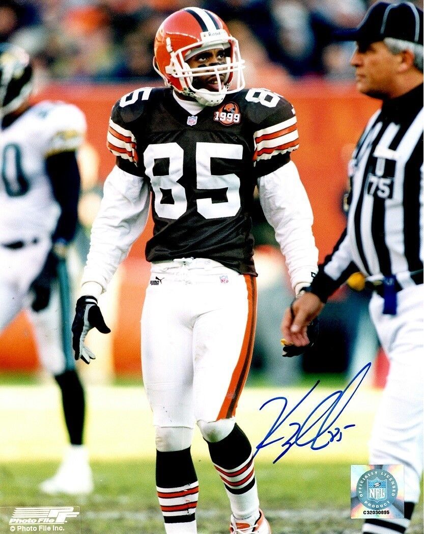 Signed 8x10 KEVIN JOHNSON CLEVELAND BROWNS Autographed Photo Poster painting - w/COA