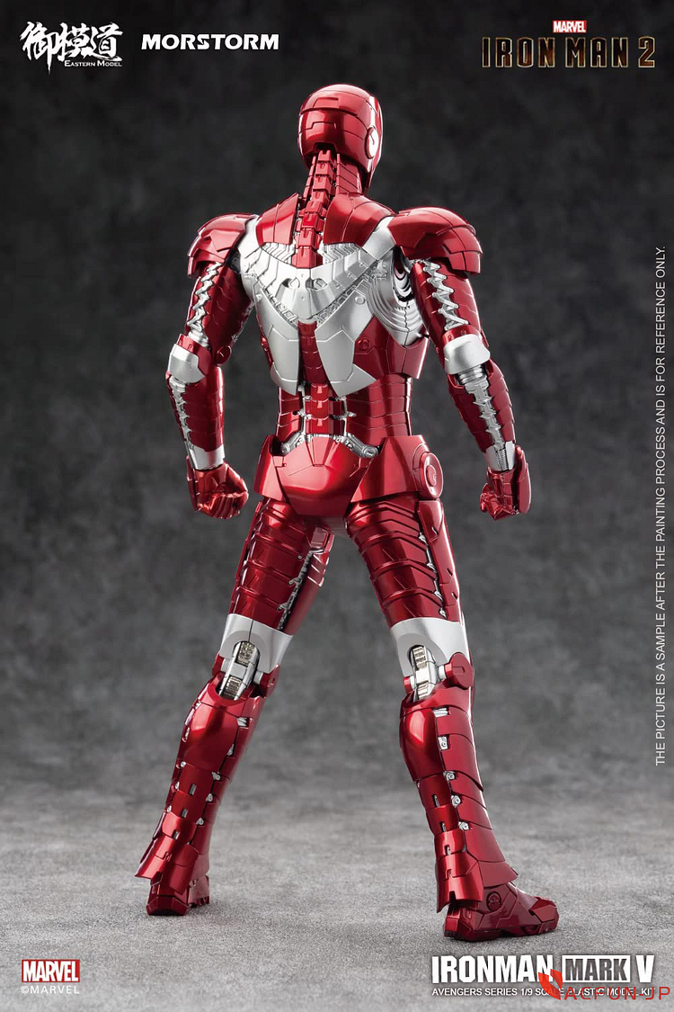 AC]御模道 MORSTORM 1/9 スケール MARVEl マーベール IRON MAN アイアンマン MK5 色分け