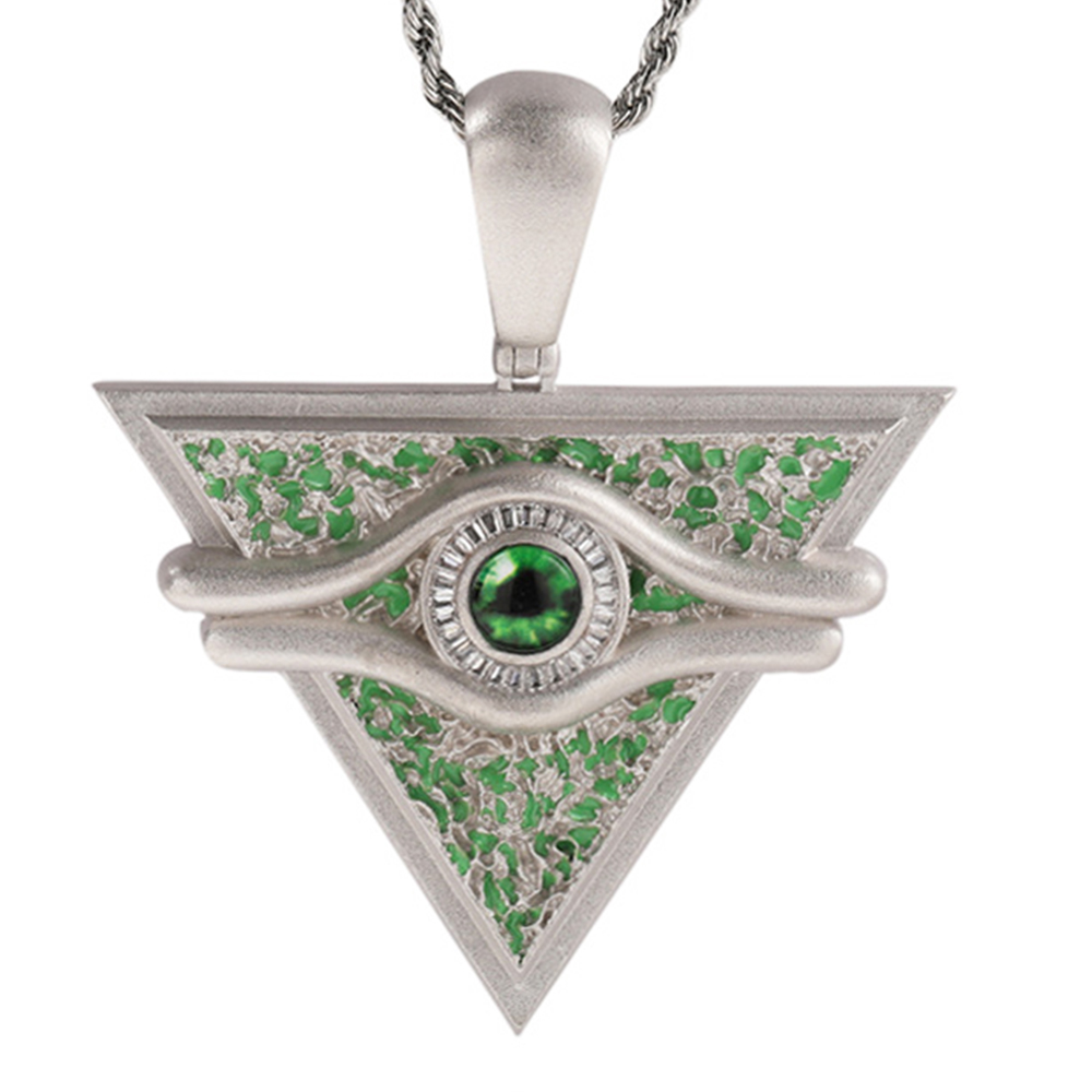 Green Dripping Glazed Yu-Gi-Oh! Millennium Puzzle Pendants