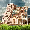 3D Wooden Mechanical Ball Rolling Ladder Model