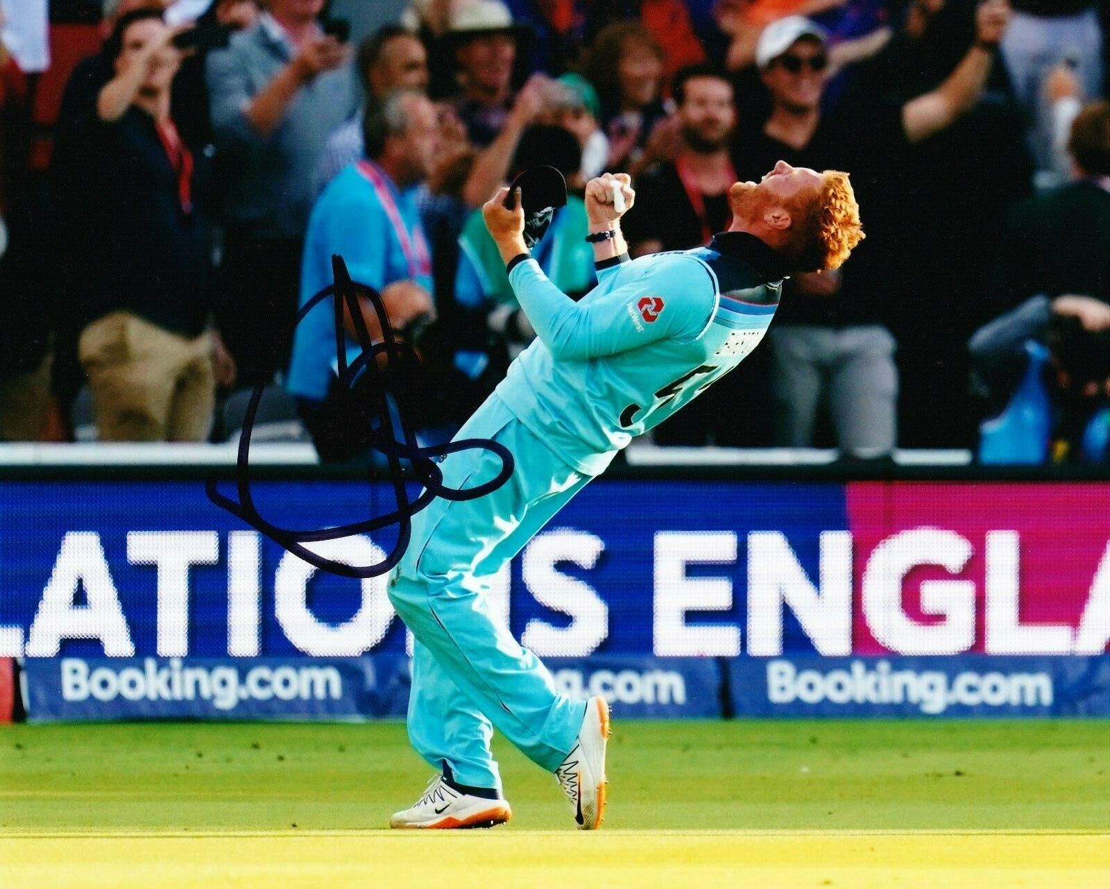 Jonny Bairstow Signed 10X8 Photo Poster painting England CRICKET WORLD CUP 2019 AFTAL COA (A)