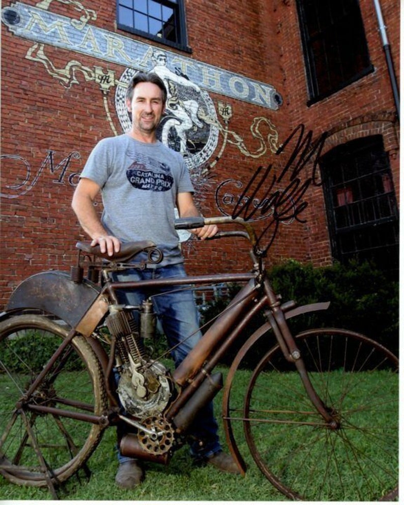 Michael mike wolfe signed autographed american pickers Photo Poster painting