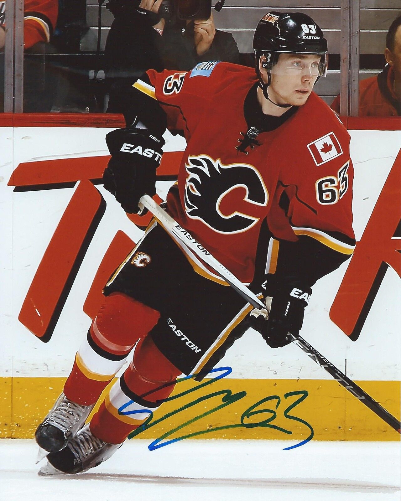 Sam Bennett Signed 8x10 Photo Poster painting Calgary Flames Autographed COA B